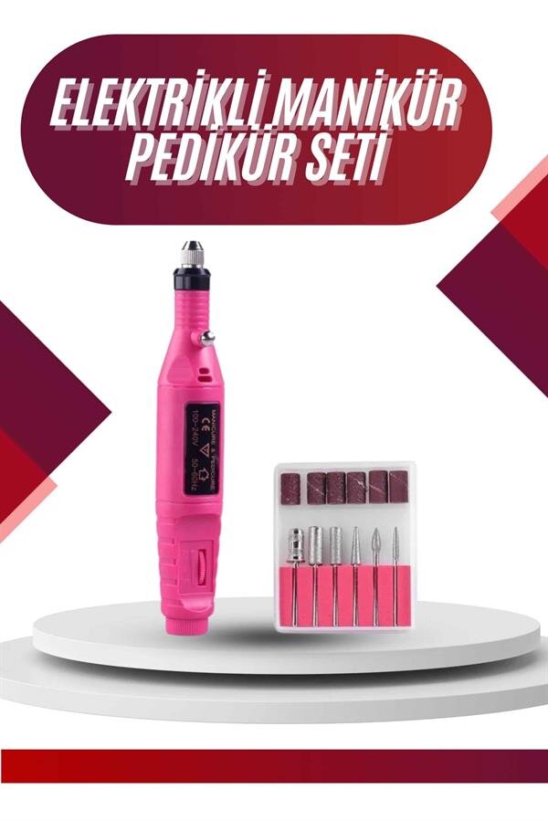 Elektrikli Profesyonel Manikür Pedikür Seti Değiştirilebilir Başlık Seçeneği 2 Elektrikli Profesyonel Manikür Pedikür Seti Değiştirilebilir Başlık Seçeneği - Görsel 2