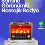 Taşınabilir Kamp Hoparlörü – Solar Şarjlı Şömine Efektli 7W Güçlü Ses
