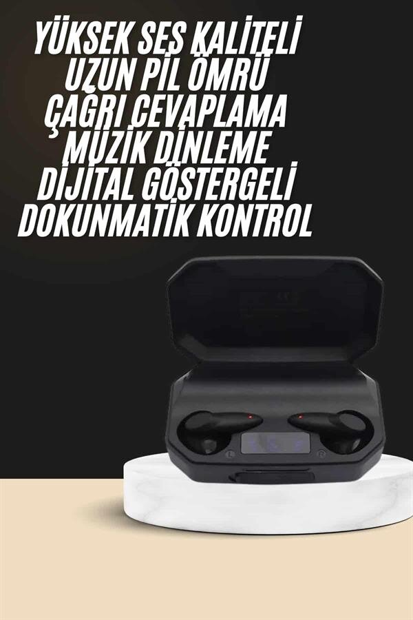 Kulak İçi Bluetooth Kulaklık Rgb Işıklı Çift Mikrofonlu iOS/Android Uyumlu BT 5.2 1 Kulak İçi Bluetooth Kulaklık Rgb Işıklı Çift Mikrofonlu iOS/Android Uyumlu BT 5.2