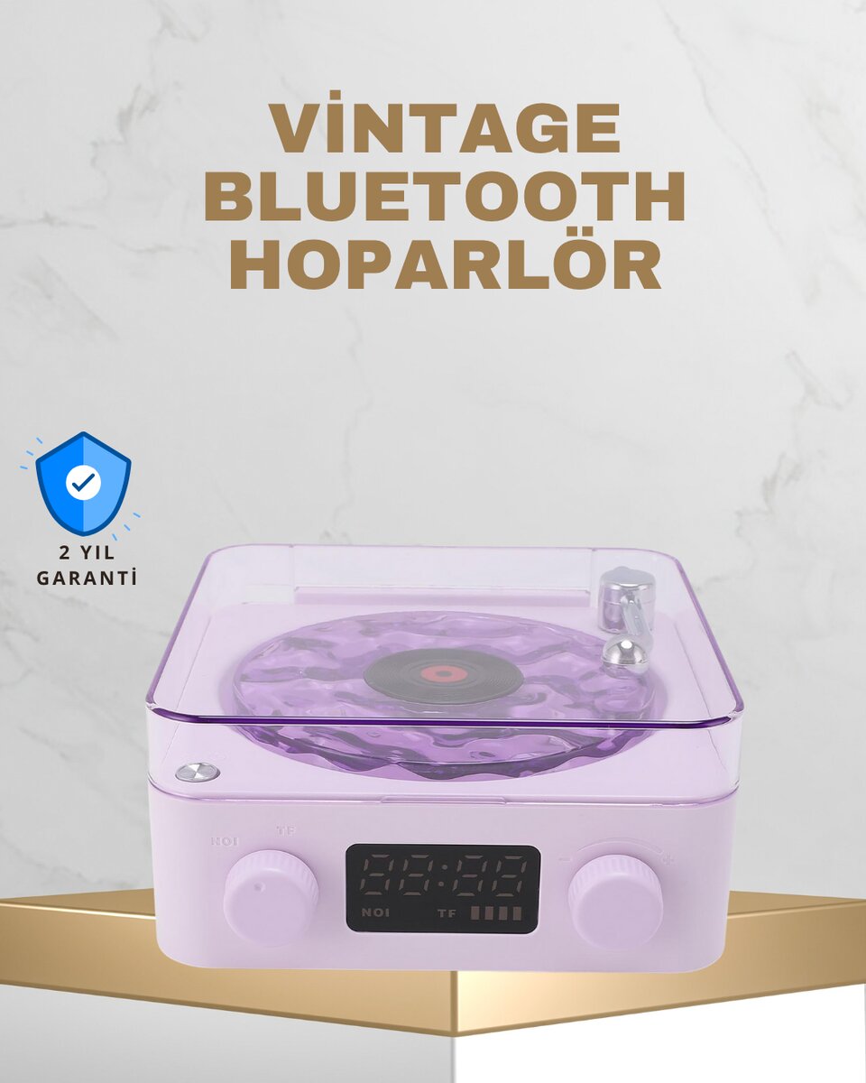 Retro Pikap Tasarımlı Bluetooth Hoparlör – Projektörlü Şarjlı Lamba 1 Retro Pikap Tasarımlı Bluetooth Hoparlör – Projektörlü Şarjlı Lamba