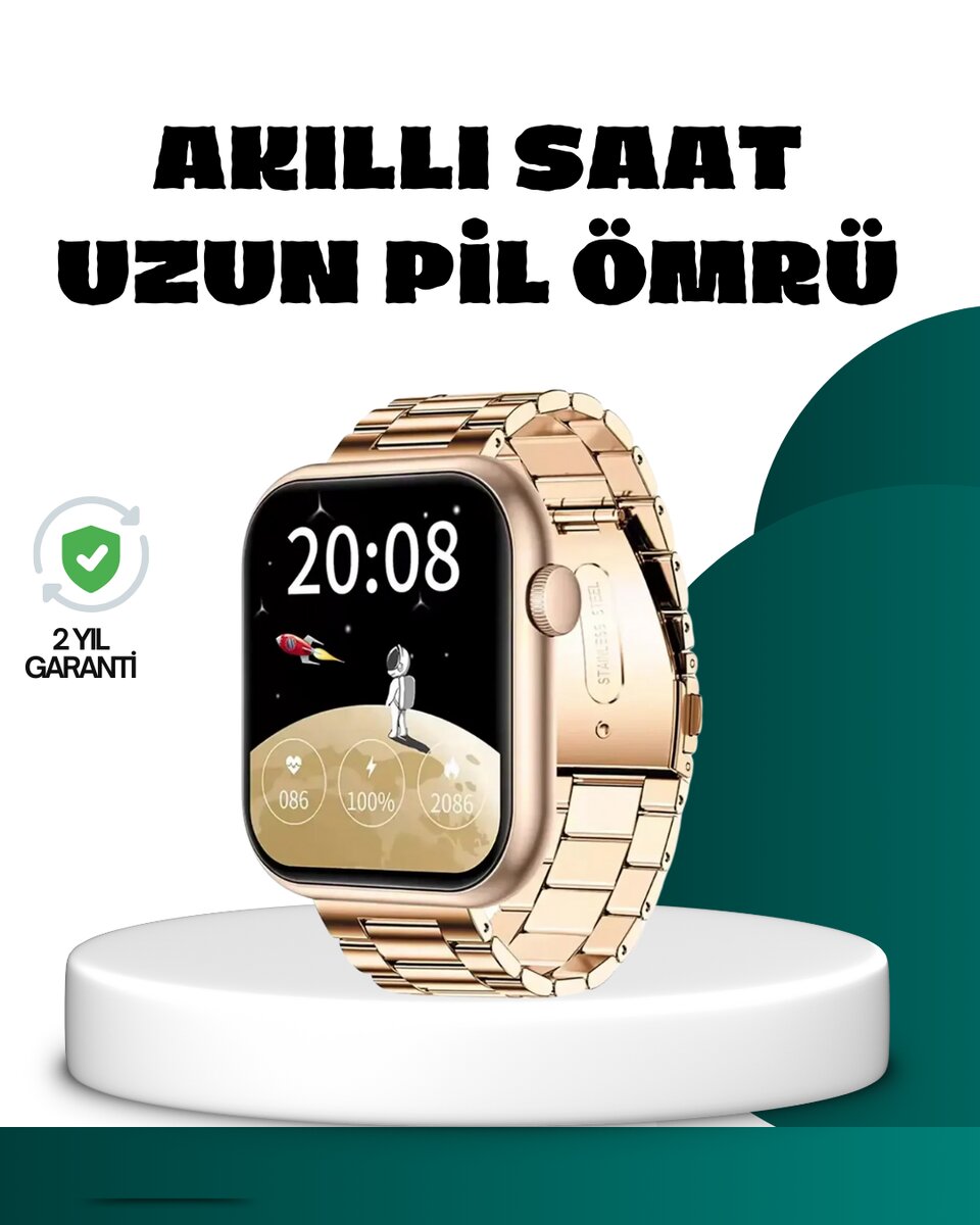 Bluetooth Arama Özellikli Akıllı Saat Uzun Pil Ömürlü 1 Bluetooth Arama Özellikli Akıllı Saat Uzun Pil Ömürlü