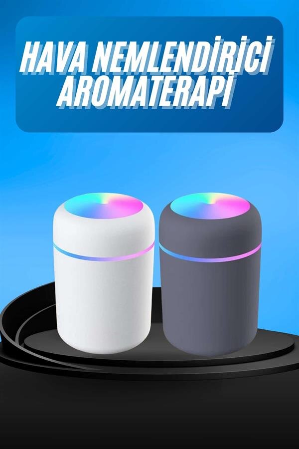 Humidifier LED Işıklı Mini Ortam Oda Kokusu Aromaterapi Buhardanlık 2 Humidifier LED Işıklı Mini Ortam Oda Kokusu Aromaterapi Buhardanlık - Görsel 2
