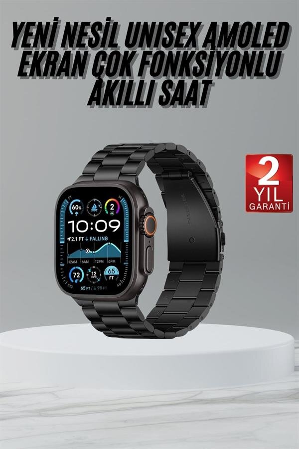 Ultra 3 Kordonlu Amoled Ekran Akıllı Saat Çok Fonksiyonlu Uyku ve Sağlık Takibi 1 Ultra 3 Kordonlu Amoled Ekran Akıllı Saat Çok Fonksiyonlu Uyku ve Sağlık Takibi