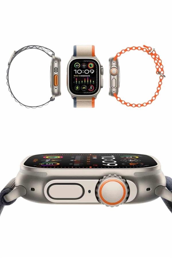 49mm Akıllı Saat Amoled Ekranlı Kadın Erkek Kol Saati Plastik Kordon 3 49mm Akıllı Saat Amoled Ekranlı Kadın Erkek Kol Saati Plastik Kordon - Görsel 3