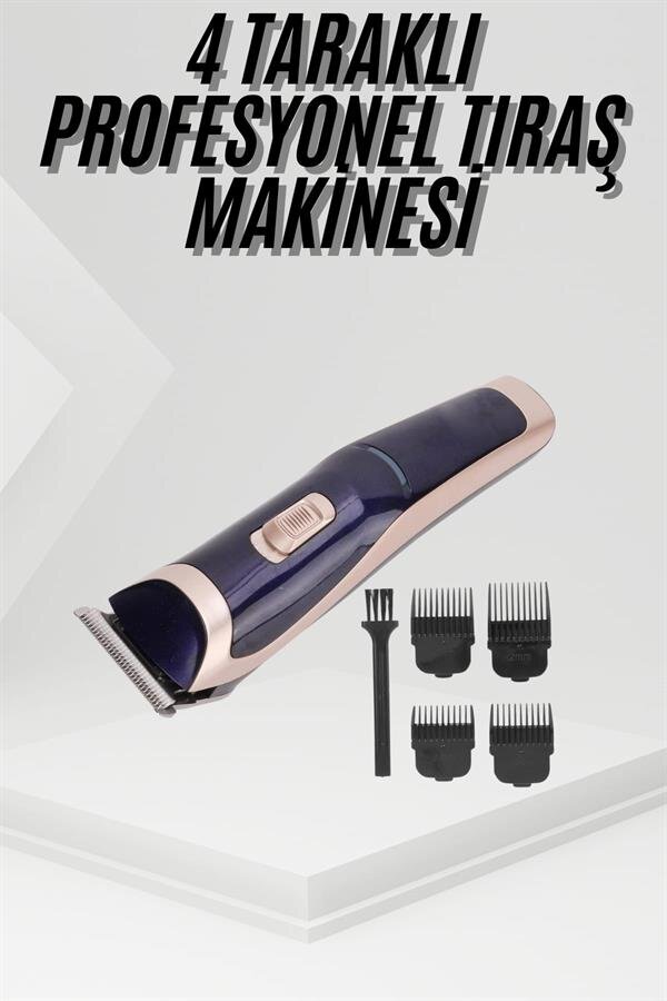 Tıraş Makinesi 4 Başlıklı Paslanmaz Çelik Bıçaklı Tüm Saç Tiplerine Uygun 2 Tıraş Makinesi 4 Başlıklı Paslanmaz Çelik Bıçaklı Tüm Saç Tiplerine Uygun - Görsel 2