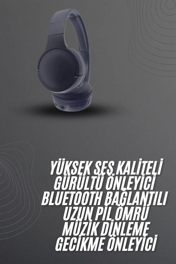 Kablosuz Bluetooth Kulaklık Kulak Üstü Ayarlanabilir Uzun Ömürlü 1 Kablosuz Bluetooth Kulaklık Kulak Üstü Ayarlanabilir Uzun Ömürlü