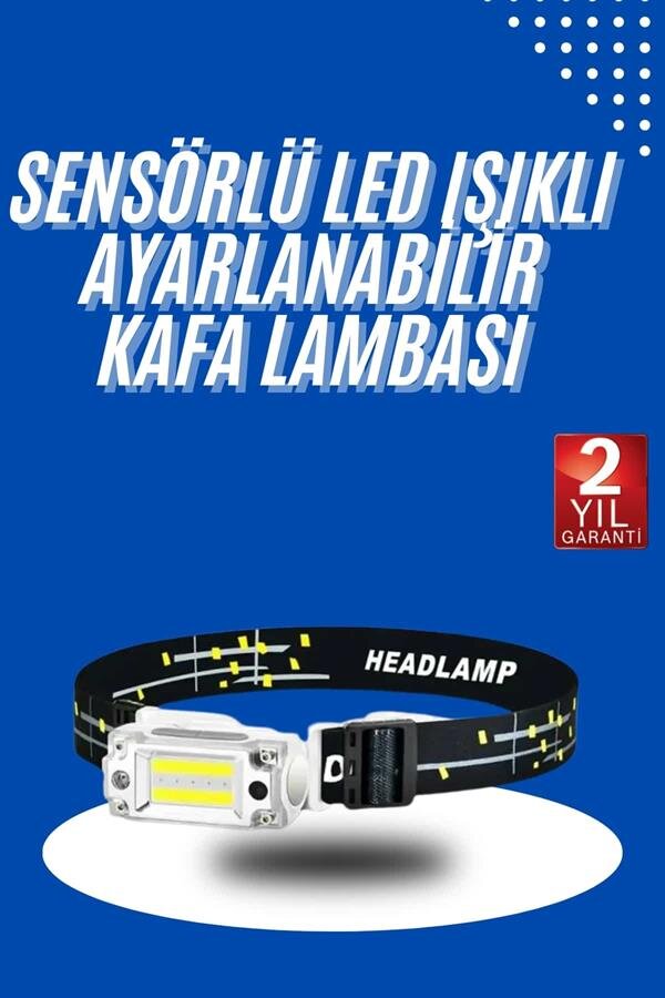 Kafa Lambası Su Geçirmez Kafa Feneri 3 Mod Aydınlatma 2 Kafa Lambası Su Geçirmez Kafa Feneri 3 Mod Aydınlatma - Görsel 2