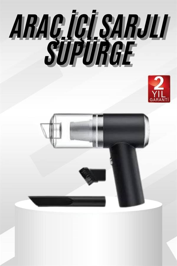 Yeni Nesil Mini Vakumlu Araç Süpürgesi El Süpürgesi Şarjlı 2 Yeni Nesil Mini Vakumlu Araç Süpürgesi El Süpürgesi Şarjlı - Görsel 2
