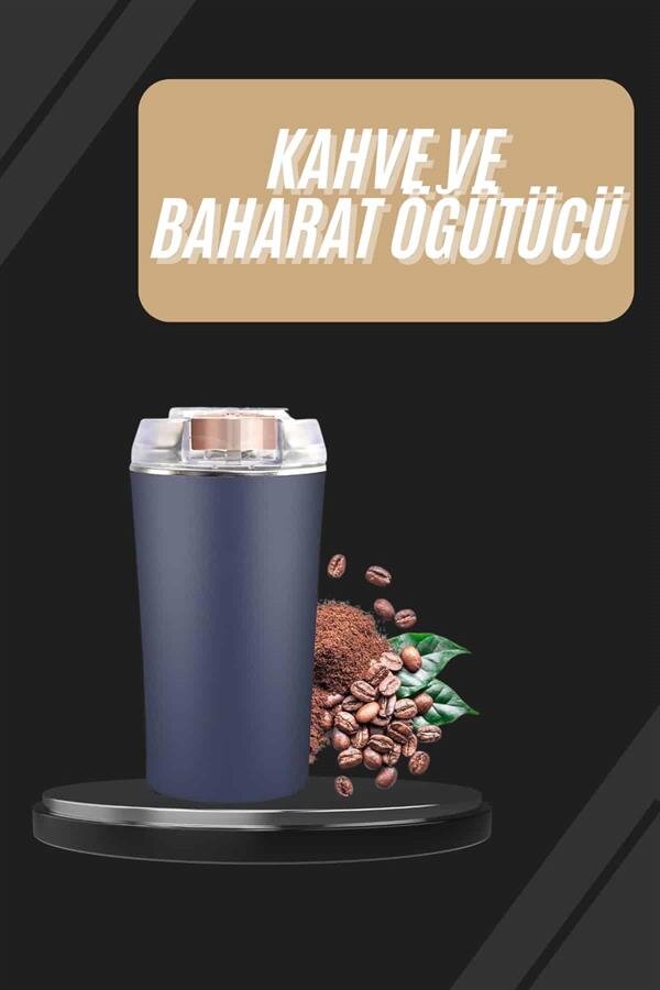 Dayanıklı Paslanmaz Çelik Kolay Kullanım Kahve Ve Baharat Öğütücü 2 Dayanıklı Paslanmaz Çelik Kolay Kullanım Kahve Ve Baharat Öğütücü - Görsel 2