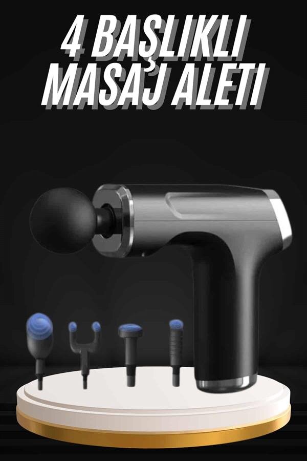 Şarjlı Masaj Tabancası 4 Başlıklı Mini Masaj Tabancası ve Masaj Aleti 2 Şarjlı Masaj Tabancası 4 Başlıklı Mini Masaj Tabancası ve Masaj Aleti - Görsel 2