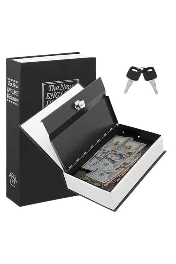 Kilitli Gizli Kasa Sözlük Kumbara Kitap Sözlük Görünümlü 18cm 3 Kilitli Gizli Kasa Sözlük Kumbara Kitap Sözlük Görünümlü 18cm - Görsel 3