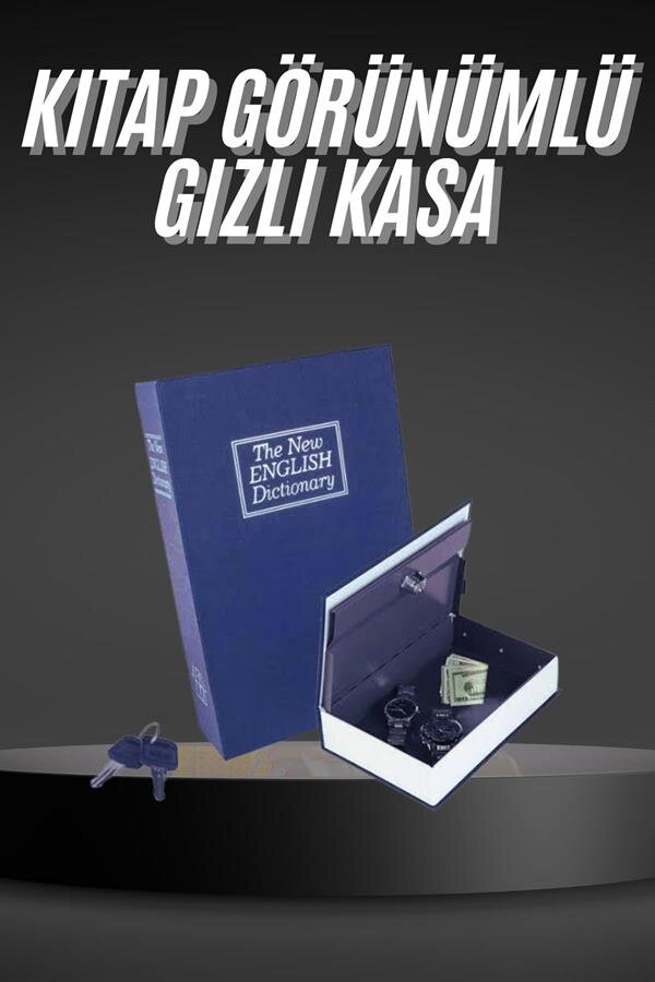 Kilitli Gizli Kasa Sözlük Kumbara Kitap Sözlük Görünümlü 18cm 2 Kilitli Gizli Kasa Sözlük Kumbara Kitap Sözlük Görünümlü 18cm - Görsel 2