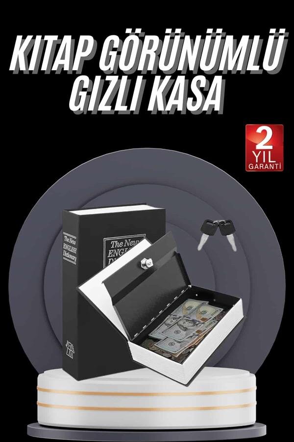 Gizli Kasa Kilitli Sözlük Görünümlü 18cm Gizli Kasa Büyük Boy Anahtarlı 2 Gizli Kasa Kilitli Sözlük Görünümlü 18cm Gizli Kasa Büyük Boy Anahtarlı - Görsel 2