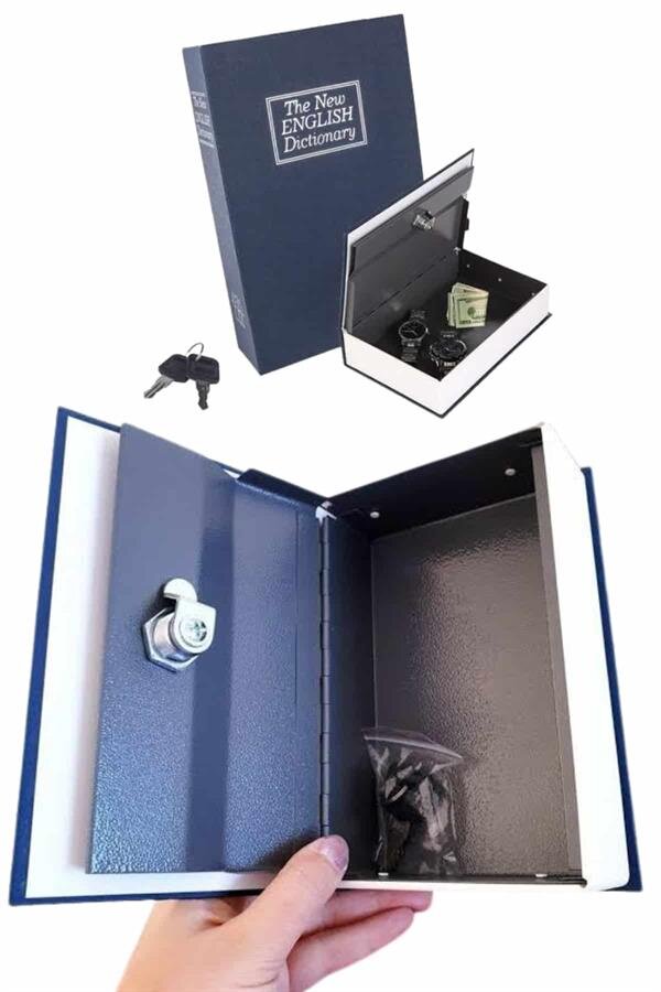 Gizli Kasa Kilitli Sözlük Görünümlü 18cm Gizli Kasa Büyük Boy Anahtarlı 1 Gizli Kasa Kilitli Sözlük Görünümlü 18cm Gizli Kasa Büyük Boy Anahtarlı