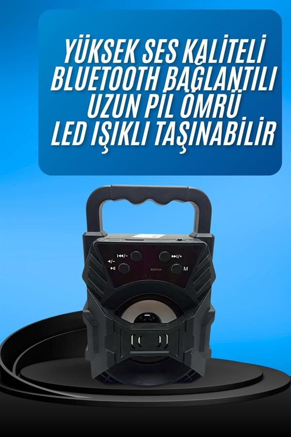 Işıklı Bluetooth Hoparlör Ses Bombası Taşınabilir Yüksek Ses Kaliteli Radyo Özelliği 1 Işıklı Bluetooth Hoparlör Ses Bombası Taşınabilir Yüksek Ses Kaliteli Radyo Özelliği