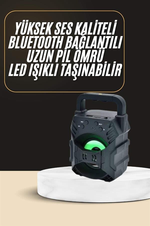Bluetooth Hoparlör Android ve İOS Uyumlu Ses Bombası USB Girişli Taşınabilir 1 Bluetooth Hoparlör Android ve İOS Uyumlu Ses Bombası USB Girişli Taşınabilir