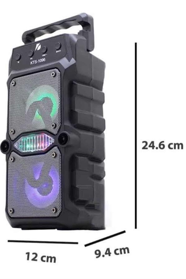 Taşınabilir Kablosuz Bluetooth Hoparlör Uzun Pil Ömrü Led Işıklı 4 Taşınabilir Kablosuz Bluetooth Hoparlör Uzun Pil Ömrü Led Işıklı - Görsel 4
