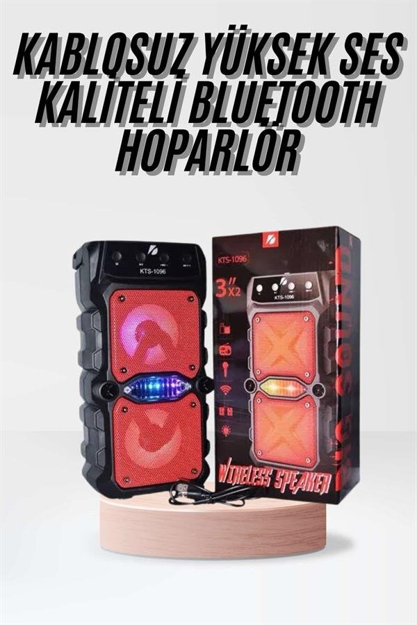 Taşınabilir Kablosuz Bluetooth Hoparlör Uzun Pil Ömrü Led Işıklı 2 Taşınabilir Kablosuz Bluetooth Hoparlör Uzun Pil Ömrü Led Işıklı - Görsel 2
