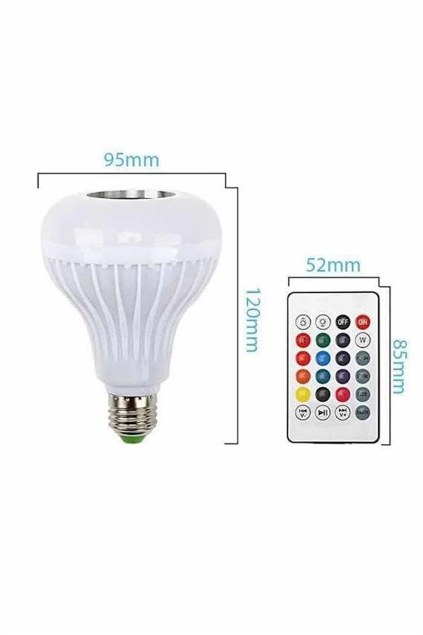 Bluetooth Hoparlör Akıllı Rgb Led Işık Renk Değiştirme Ses Bombası Ampül Görünümlü 4 Bluetooth Hoparlör Akıllı Rgb Led Işık Renk Değiştirme Ses Bombası Ampül Görünümlü - Görsel 4