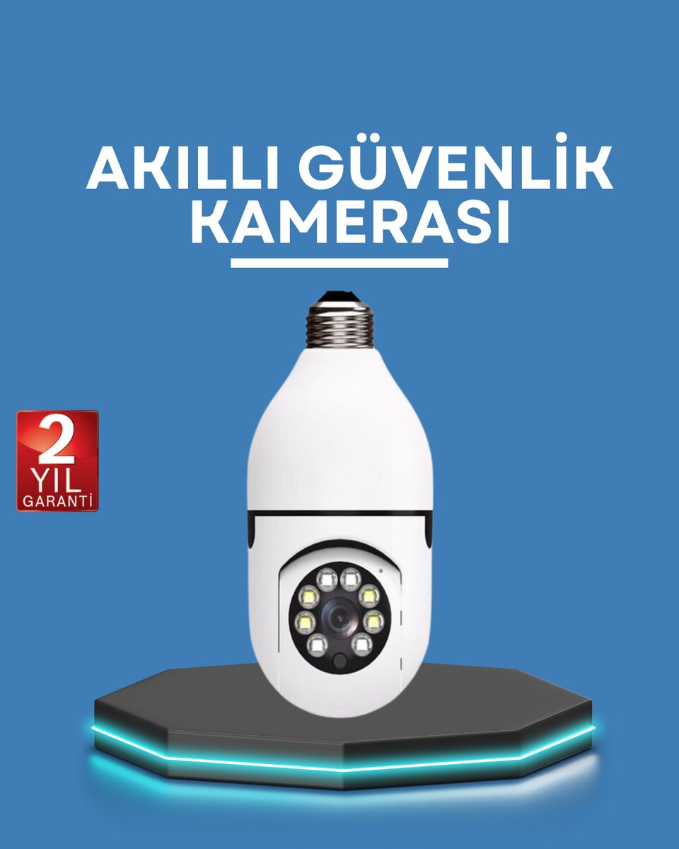 Akıllı Güvenlik Kamerası Full HD Görüntü ve Gece Görüş Özellikli 1 Akıllı Güvenlik Kamerası Full HD Görüntü ve Gece Görüş Özellikli