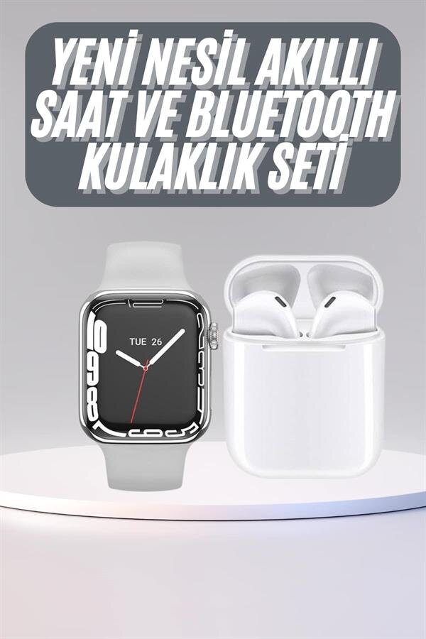 Akıllı Saat Kulaklık Hediyeli Uyku ve Sağlık Takibi Yapabilen Uzun Ömürlü 2 Akıllı Saat Kulaklık Hediyeli Uyku ve Sağlık Takibi Yapabilen Uzun Ömürlü - Görsel 2