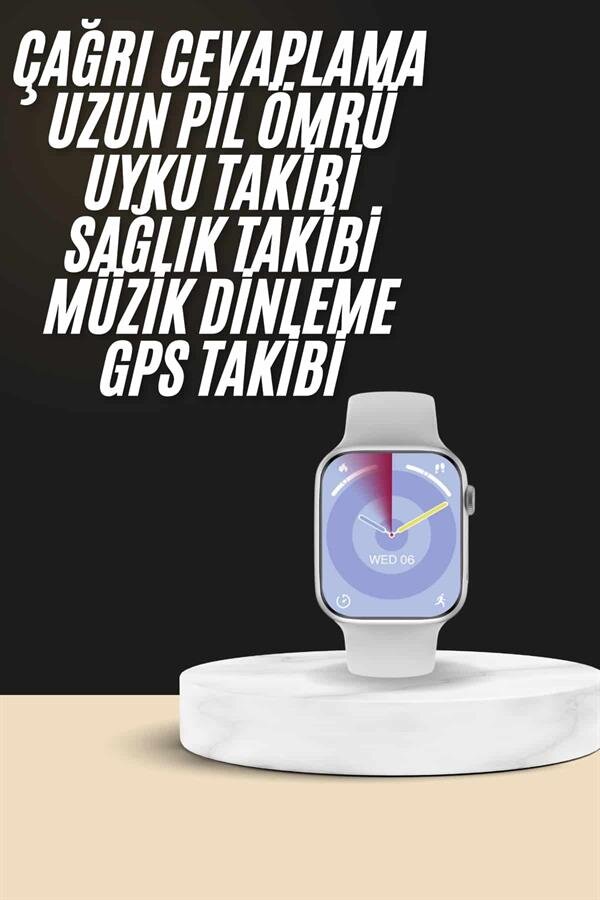 Akıllı Saat Kulaklık Hediyeli Uyku ve Sağlık Takibi Yapabilen Uzun Ömürlü 1 Akıllı Saat Kulaklık Hediyeli Uyku ve Sağlık Takibi Yapabilen Uzun Ömürlü