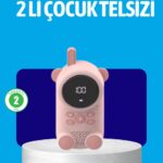 USB Şarjlı Çocuk Telsizi – Renkli Ekran VOX Modu Kompakt Tasarım