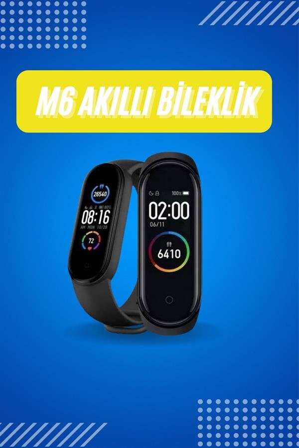 Akıllı Uyumlu Bileklik M6 Adımsayar Spor Modları Çağrı Görme Türkçe Menü 2 Akıllı Uyumlu Bileklik M6 Adımsayar Spor Modları Çağrı Görme Türkçe Menü - Görsel 2