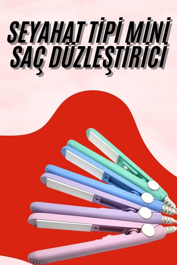 Seyahat Tipi Taşınabilir Saç Düzleştirici Saç Şekillendirici Yüksek Isı Ayarlı 2 Seyahat Tipi Taşınabilir Saç Düzleştirici Saç Şekillendirici Yüksek Isı Ayarlı - Görsel 2