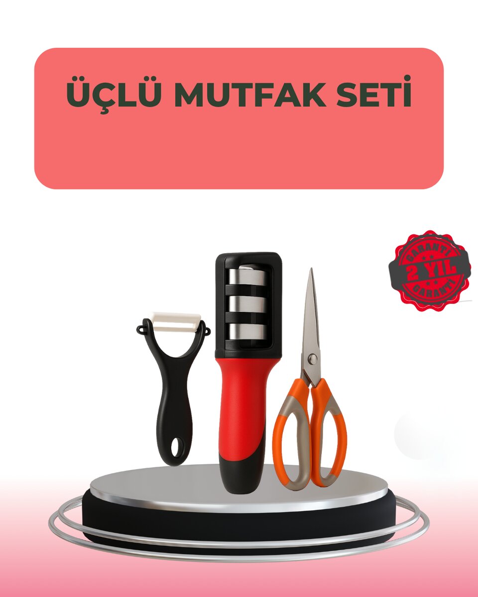 3 Parçalı Çok Fonksiyonlu Mutfak Makas Seti – Paslanmaz Çelik Ergonomik Tasarım 1 3 Parçalı Çok Fonksiyonlu Mutfak Makas Seti – Paslanmaz Çelik Ergonomik Tasarım