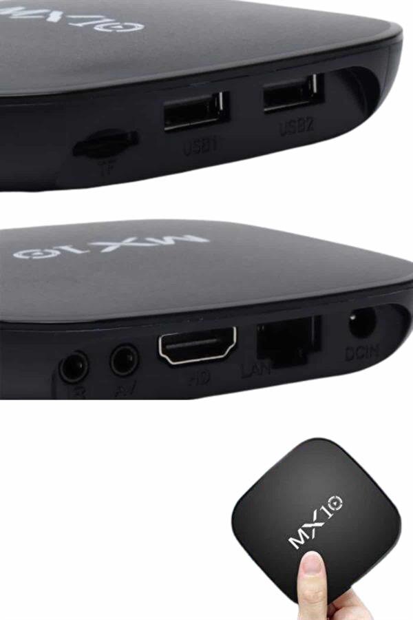 2.4G Wifi Tv Box Medya Oynatıcı TV Uyumlu MX Box Kutusu Android TV 4 2.4G Wifi Tv Box Medya Oynatıcı TV Uyumlu MX Box Kutusu Android TV - Görsel 4