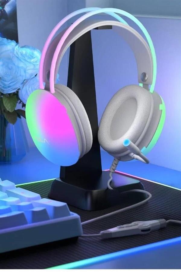 Kulak Üstü Kablosuz Bluetooth Kulaklık Unısex Renkli Işıklı Kulaklık 3 Kulak Üstü Kablosuz Bluetooth Kulaklık Unısex Renkli Işıklı Kulaklık - Görsel 3