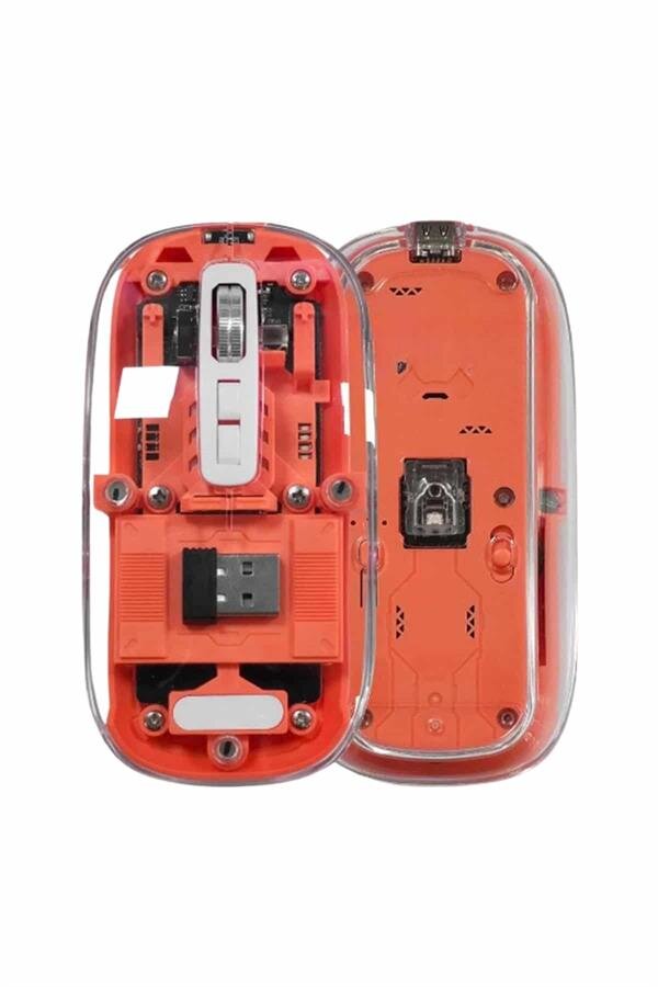 Kablosuz Mouse Fare Şarjlı Bluetooth Wireless Çift Modlu Sessiz 3 Kablosuz Mouse Fare Şarjlı Bluetooth Wireless Çift Modlu Sessiz - Görsel 3