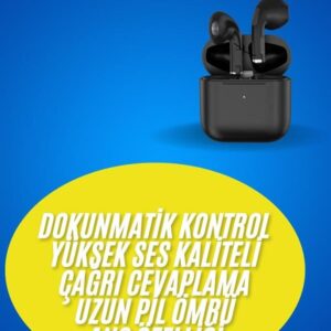 En Çok Tercih Edilen Bluetooth Kulaklık Mikrofonlu Silikonsuz Dokunmatik Kontrol