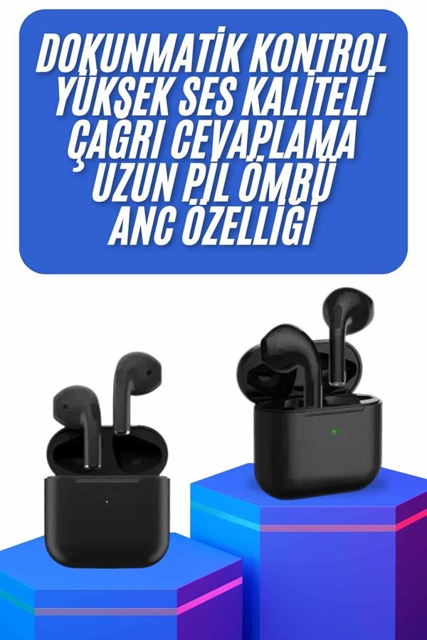 Kablosuz Bluetooth Kulaklık TWS Pro5 Kulaklık ANC Özelliği Dokunmatik Kontrol 1 Kablosuz Bluetooth Kulaklık TWS Pro5 Kulaklık ANC Özelliği Dokunmatik Kontrol