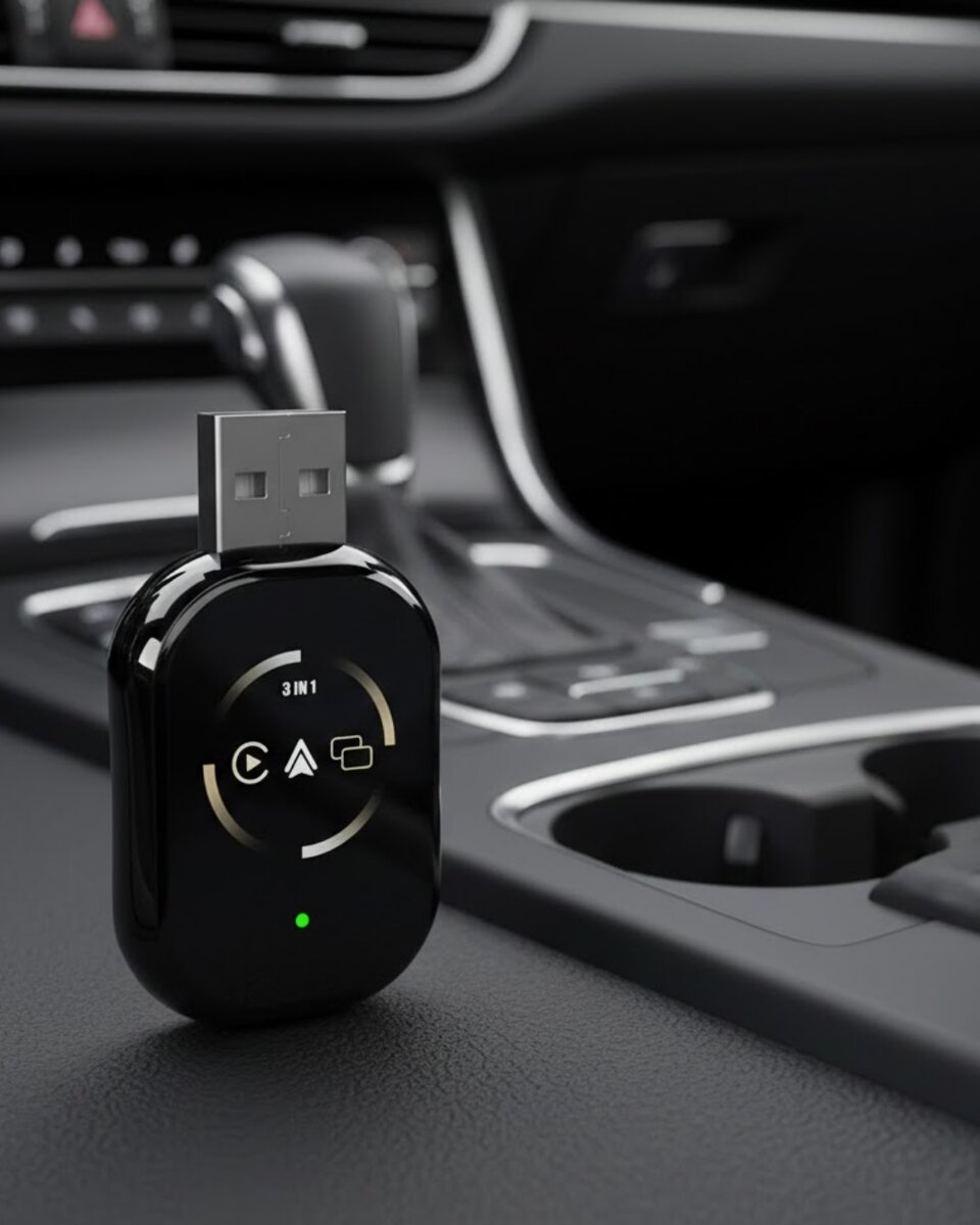 CarPlay Destekli Araçlar İçin Kablosuz Android Auto Dönüştürücü 1 CarPlay Destekli Araçlar İçin Kablosuz Android Auto Dönüştürücü