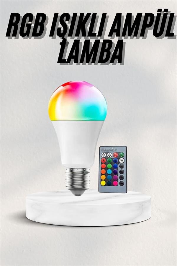 Akıllı RGB Led Ampul Led Uzaktan Kumandalı Renk Değiştiren Ampul 2 Akıllı RGB Led Ampul Led Uzaktan Kumandalı Renk Değiştiren Ampul - Görsel 2