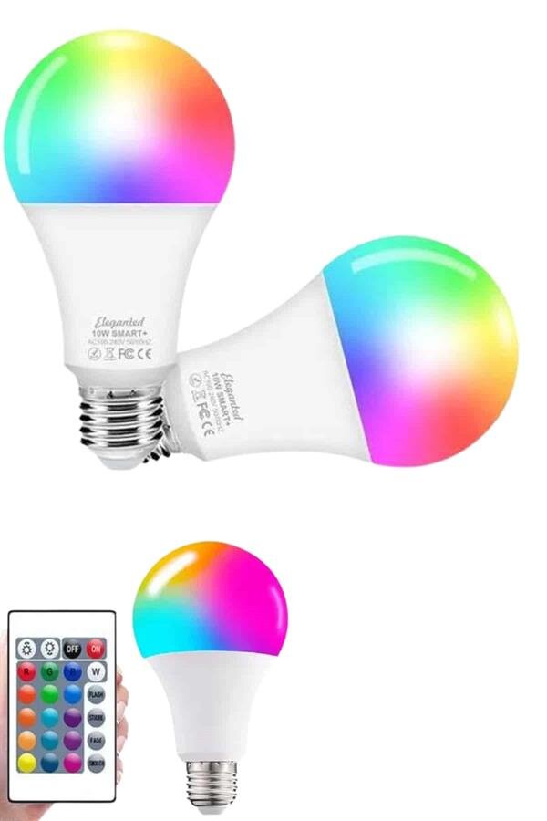 Ayarlanabilir Parlaklık RGB Led Ampul Beyaz Lamba Ve Renkli Ampul 1 Ayarlanabilir Parlaklık RGB Led Ampul Beyaz Lamba Ve Renkli Ampul