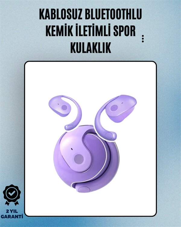 S05 Kablosuz Bluetooth 5.3 Kemik İletimli Spor Kulaklık – IPX4 Suya Dayanıklı 6 Saat Pil Ömrü 2 S05 Kablosuz Bluetooth 5.3 Kemik İletimli Spor Kulaklık – IPX4 Suya Dayanıklı 6 Saat Pil Ömrü - Görsel 2
