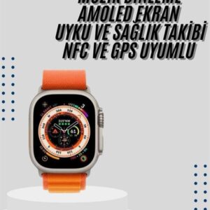 Haydiburaya 13 Akıllı Saat Bleutooth Bağlantılı Akıllı Saat Amoled Ekran 49 MM