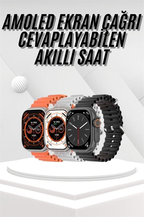 Akıllı Saat Bleutooth Bağlantılı Akıllı Saat Amoled Ekran 49 MM 2 Akıllı Saat Bleutooth Bağlantılı Akıllı Saat Amoled Ekran 49 MM - Görsel 2
