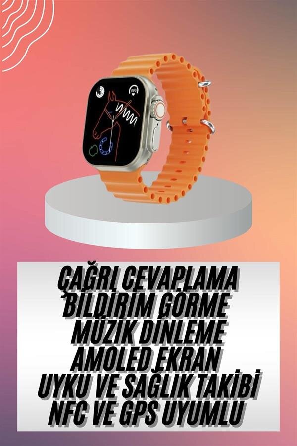 Akıllı Saat Ultra Android & İOS Uyumlu Arama Bildirim Özellikli 1 Akıllı Saat Ultra Android & İOS Uyumlu Arama Bildirim Özellikli