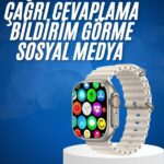 Yeni Nesil Bluetooth Bağlantılı Akıllı Saat Sosyal Medya Girişli Uyku Takibi
