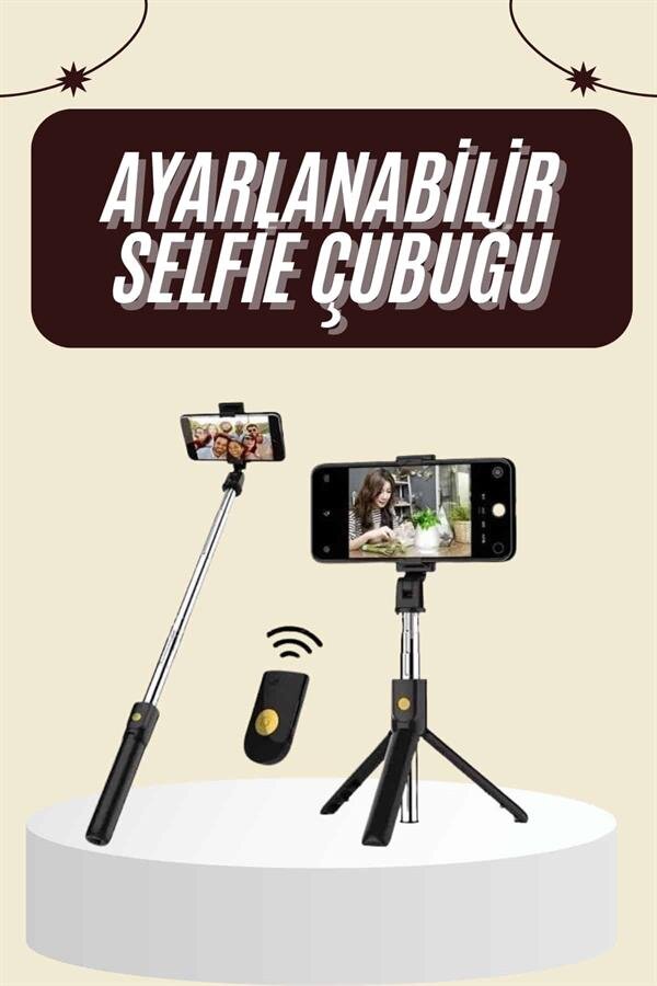 Cep Telefonu Tripod Standı Manyetik Selfie Sopa Bluetooth Uzaktan Kumandalı 2 Cep Telefonu Tripod Standı Manyetik Selfie Sopa Bluetooth Uzaktan Kumandalı - Görsel 2