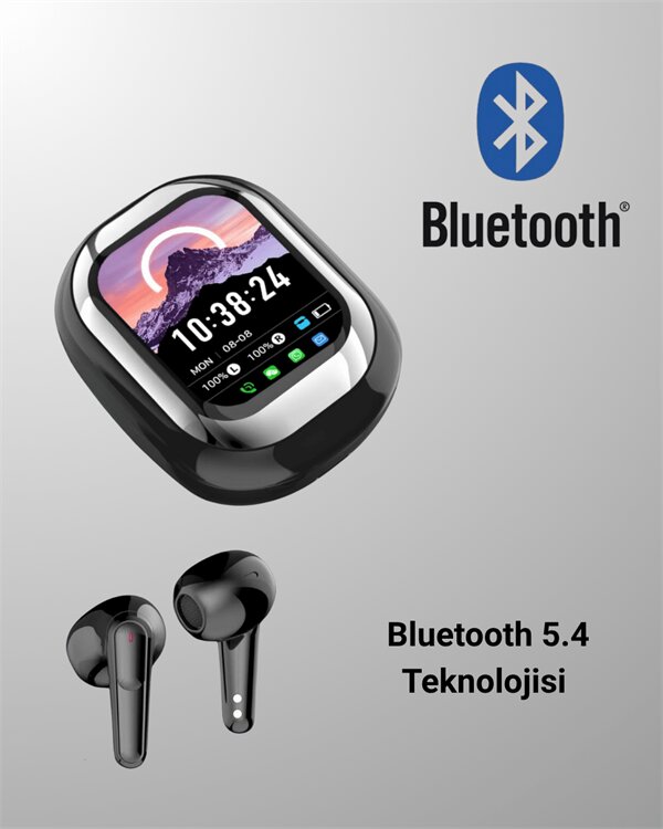 Dokunmatik Kontrollü Bluetooth Kulaklık – Pods Fine Uyumlu 4 Dokunmatik Kontrollü Bluetooth Kulaklık – Pods Fine Uyumlu - Görsel 4