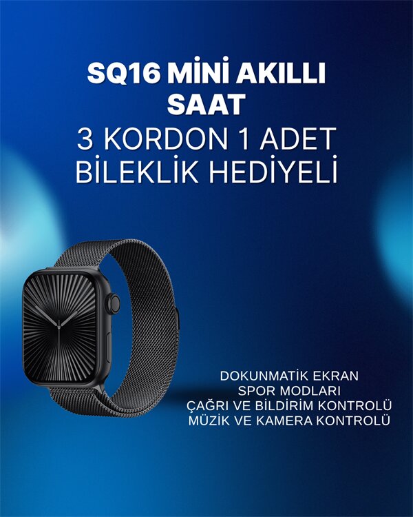 Mini Series 10 Akıllı Saat | 3 Kordon + Bileklik Hediyeli Tüm Telefonlarla Uyumlu 2 Mini Series 10 Akıllı Saat | 3 Kordon + Bileklik Hediyeli Tüm Telefonlarla Uyumlu - Görsel 2