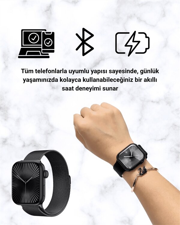 Akıllı Saat SQ-16 Mini Series 10 | Unisex Tasarım Sağlık ve Spor Takibi 3 Akıllı Saat SQ-16 Mini Series 10 | Unisex Tasarım Sağlık ve Spor Takibi - Görsel 3