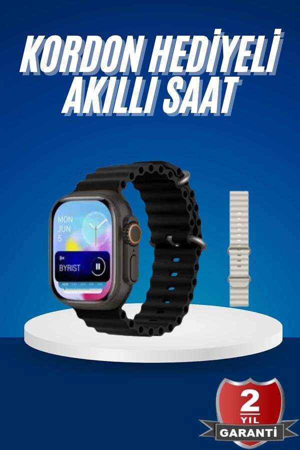 Ultra Akıllı Saat 49 Mm Çift Kordonlu Arama Cevaplama Bluetooth Bağlantılı 2 Ultra Akıllı Saat 49 Mm Çift Kordonlu Arama Cevaplama Bluetooth Bağlantılı - Görsel 2