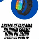 Akıllı Saat Sağlık Takibi Kalp Atışı Adımsayar Ultra Yeni Nesil nefes Egzersizi