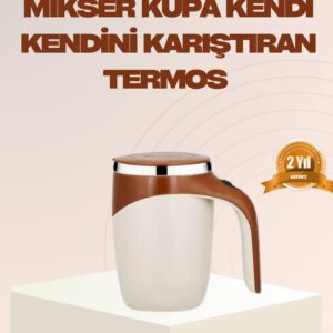 USB Şarjlı Manyetik Karıştırıcı Kupa – Otomatik Kahve Karıştırma Bardağı